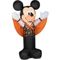 Gemmy 3.5 ft Airblown Blowup Inflatable Vampire Mickey with Candy Toss Vest Outdoor Decoration - Orange