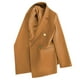thumbnail image 2 of Blazer de mujer, moda informal, color liso, bolsillo, cuello vuelto, blusa de manga larga, blazer, blusa de dacrón para mujer, 2 of 3