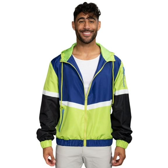 Retro Windbreaker Jacket Lightweight 80s & 90s Colorful Designs