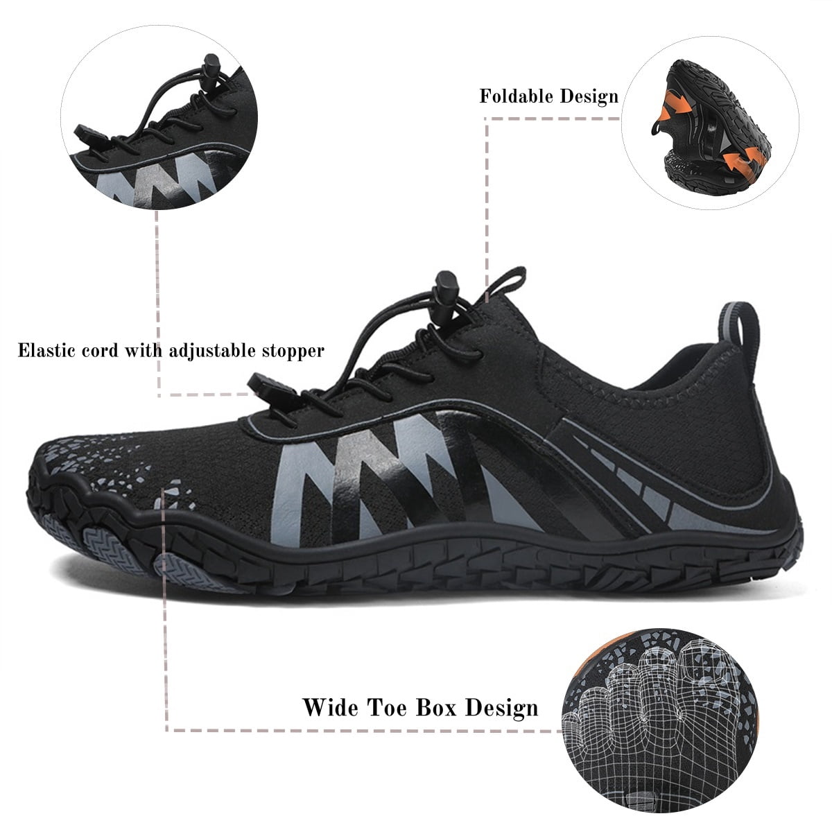 COM STAR Men Quick Dry Lightweight Aqua Shoes Women Breathable Swim Shoes Unisex Barefoot Water Shoes for for Beach, Pool, Hiking, Boating, Surfing & Outdoor