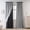 Black, variant on Curtains for Girls Bedroom Kids Room Rainbow Curtains Nursery Curtain 108 inches Length Grommet Rainbow Color Decor for Playroom，1 Panel (Ombre Pink, W52 X L84)