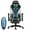 Black White, variant on Douxlife RC03 Professional Full Body Vibration Massage Gaming Chair with Footrest, 175° Reclining