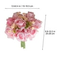 thumbnail image 3 of Meitianfacai Artificial Rose Bouquet for Wedding Decor - 10.2" Fake Flowers for Home, Office & Party Decoration (Vase Not Included)( Pink ), 3 of 7