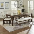 thumbnail image 3 of Progressive Sanctuary Dining Bench in Cherry, 3 of 3