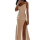 thumbnail image 1 of Women Long Maxi Dresses Cowl Neck Evening Gown Sleeveless Satin Slip Dress Party Casual, 1 of 3