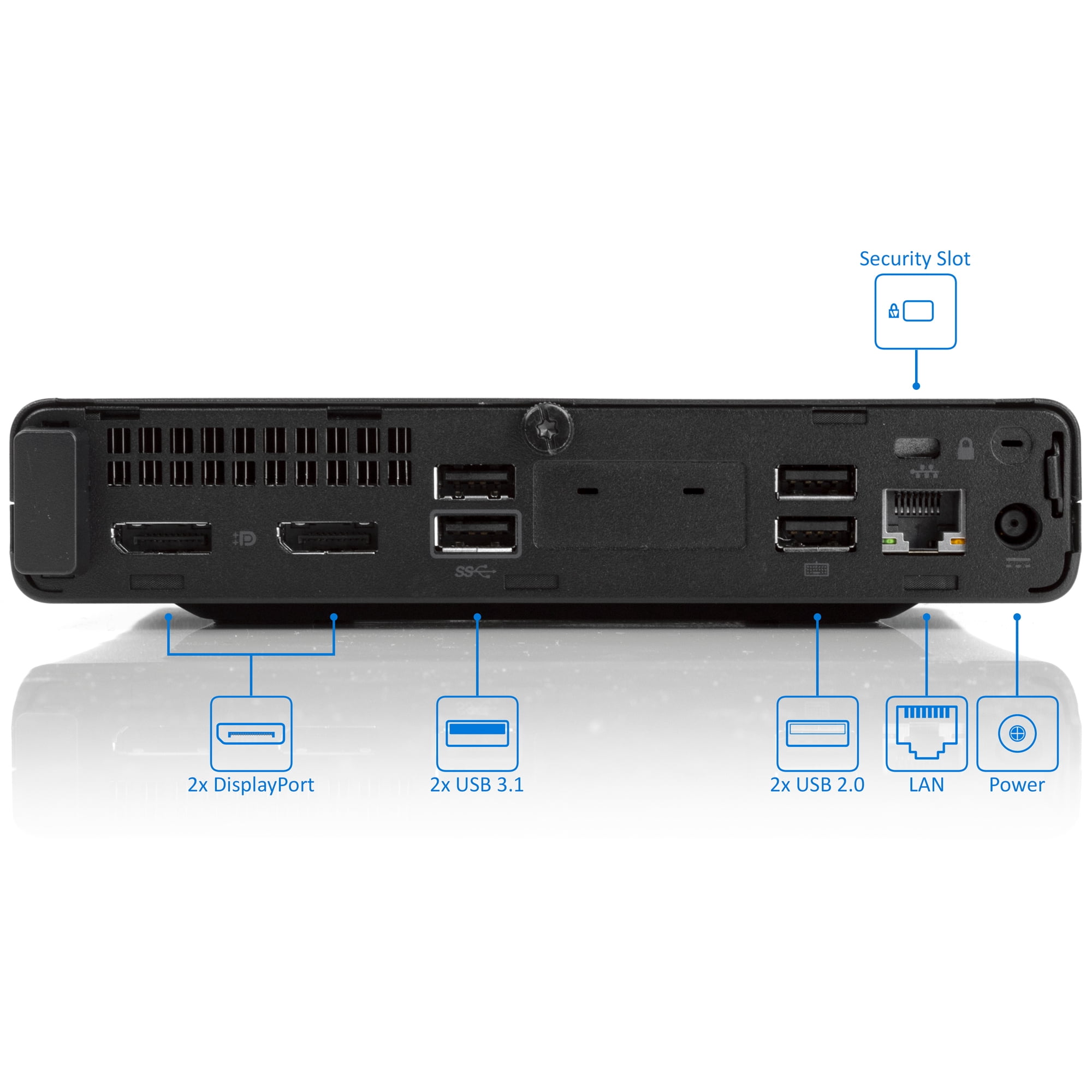 HP ProDesk 400 G4 Mini PC, Intel Core i5-8500T Upto 3.5GHz