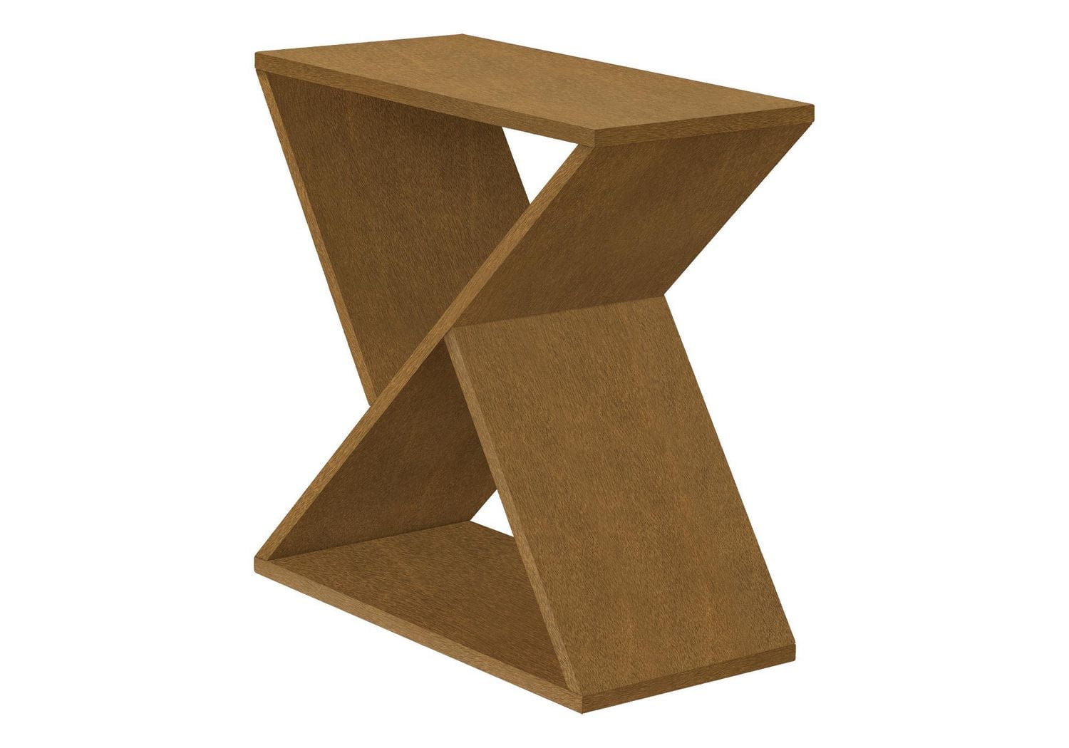 Monarch Specialties Accent Table, Side, End, Nightstand, Narrow, Small, Bedroom, Living Room, Lamp, Brown Veneer, Contemporary