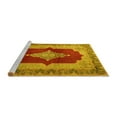 thumbnail image 2 of Ahgly Company Machine Washable Indoor Rectangle Medallion Yellow Traditional Area Rugs, 7' x 10', 2 of 4