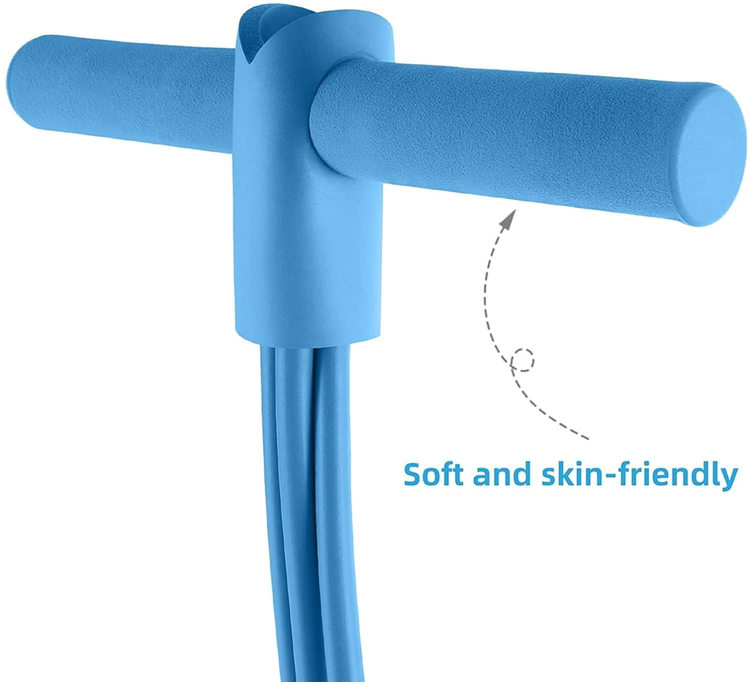 Tension Rope, Multifunctional Pedal Resistance Bands with Foam Handles, Non-Slip Sit Up Exercise Equipment, Portable Full Body Strength Training Workout Gear for Men Women Home Gym