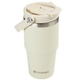 thumbnail image 6 of AQUAPHILE 20 oz Insulated Water Bottles with Straw Lid, Double Walled Vacuum Stainless Steel Travel Tumbler with Handle and Straw, Wide Mouth Thermos Bottle, Ivory, 6 of 8