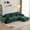 Green, variant on Hforesty Corduroy Memory Foam L-Shaped Sectional Sofa, Pet-Friendly Cloud Modular Couch, No Assembly for Living Room,Green