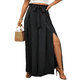 thumbnail image 3 of Pantalones Casuales de Pierna con Abertura para Mujer,Pantalones de Playa Holgados Estilo Palazzo de Cintura Alta,Pantalones de Verano Estilo Bohemio con Bolsillos. Negro XXL, 3 of 8