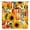Orange Yellow Green, variant on Fall Thanksgiving Shower Curtain Watercolor Pumpkin Sunflower Leaves Floral Autumn Harvest Festival Farmhouse Rustic Orange Yellow Bathroom Decor Curtain with Hooks,70" Wx70 H