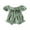 Green, variant on Bagilaanoe Newborn Baby Girl Summer Jumpsuit Shorts Print Short Sleeve Ruffle Bodysuit 3M 6M 12M 18M Infant Casual One Piece Romper