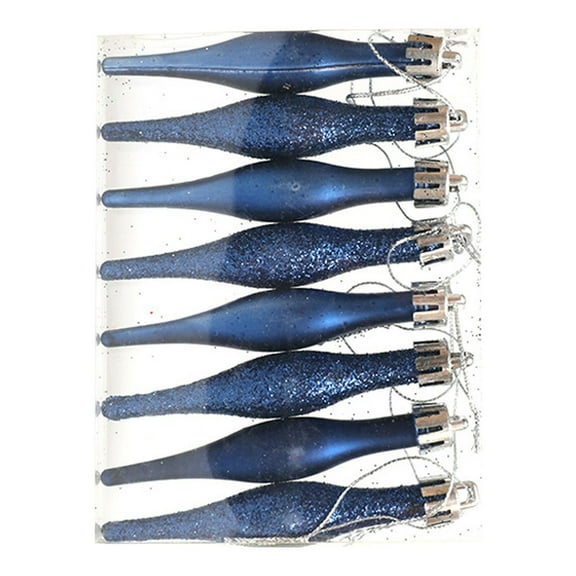 Ongmies Christmas Ornaments, Finial Christmas Ornaments – Glitter Plastic Retro Hanging Ornaments, Perfect For Xmas Tree Holiday Decoration, Xmas Tree Decoration