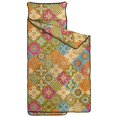 thumbnail image 2 of Pioneer Flower Floral Print Pattern Toddler Nap Mat for Teens Preschool Daycare, Teens Sleeping Mat Bag, Toddler Sleeping Bag with Pillow, 2 of 6