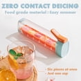 thumbnail image 4 of Jiaeri One-Hand Ice Cube Tray with Push Button,Silicone Ice Maker Mold for Easy Release,Space-Saving Press Ice Tray for Freezer,Portable Mini Ice Cube Maker for Iced Coffee & Drinks, 4 of 6