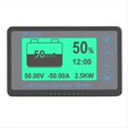 thumbnail image 3 of Medidor de Potencia de Batería de Alta Precisión, Monitor de Batería LiFePO4, Medidor de Voltaje y Corriente de 500 A (0-750 A), 3 of 5