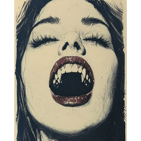 Paint by Numbers for Adults Kids Beginner Blood-Colored Temptation DIY Acrylic Painting by Numbers Kits with Brushes Acrylic Pigment Home Decoration Gifts 16 x 20 inch