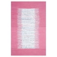 thumbnail image 1 of Safavieh Montauk 2'3" X 9' Hand Woven Cotton Rug in Ivory and Pink, 1 of 5