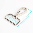 thumbnail image 2 of czcpp-12 Pcs D Ring Swivel Lobster Claw Clasp, Push Gate Snap Hooks Trigger Clips(Silver, 1 1/4 inch), 2 of 4