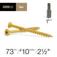 thumbnail image 2 of Tornillos para madera Deck Plus 48415 #10 x 6,4 cm, color canela, 0,45 kg, 2 of 9