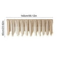 thumbnail image 3 of FeiFu Bohemian Style Tassel Small Curtain Valance Transparent Sheer Curtain for Home Windows Kitchen Bathroom Enhancing Cozy Home Atmosphere​, 3 of 6