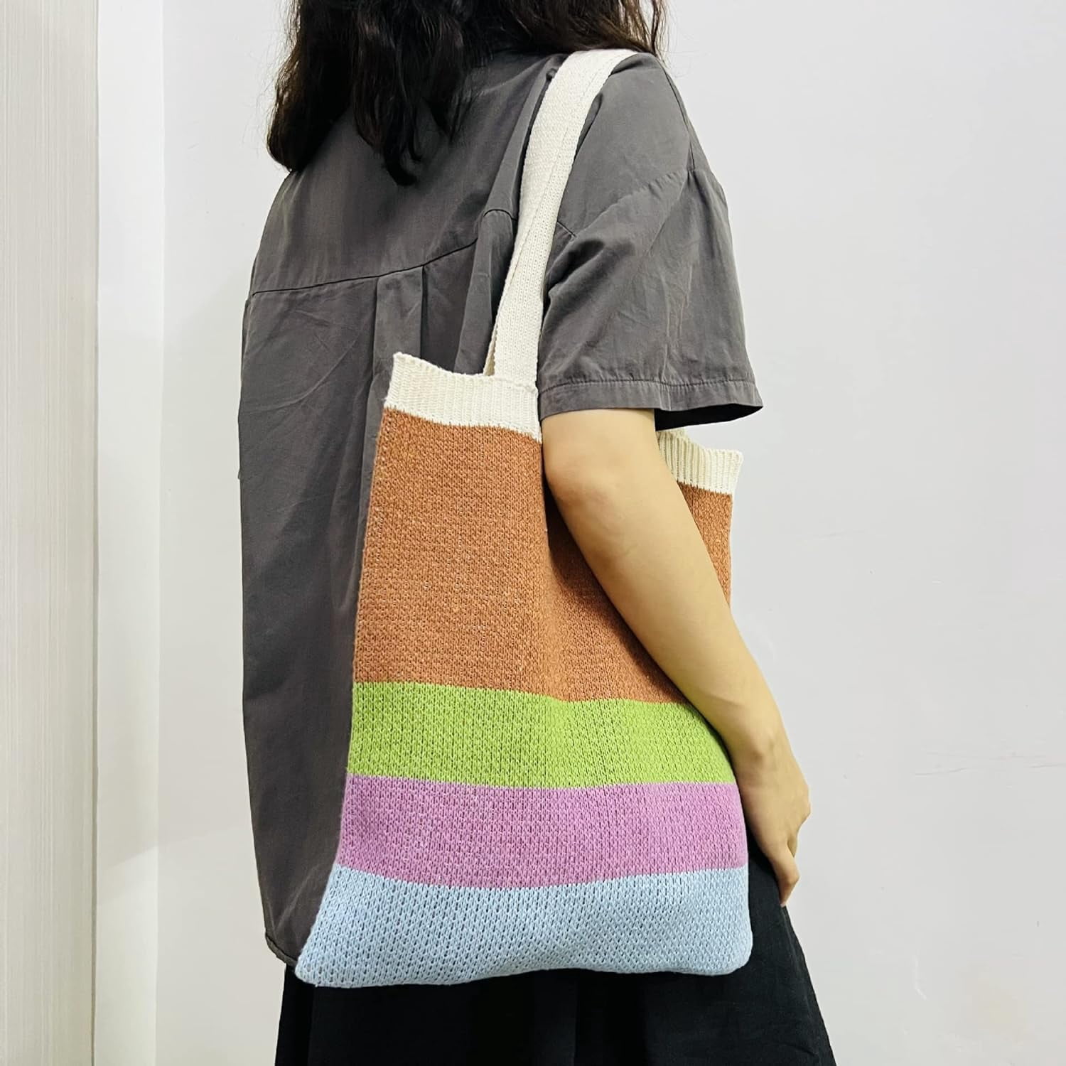 Kukuzhu Crochet Tote Bag Aesthetic Tote Bag Aesthetic Y2k Tote Bag Aesthetic Y2k Cute Tote Bags Aesthetic