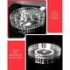 thumbnail image 4 of Organizador de Almacenamiento Cosmético de Diamantes, Engrosar El Almacenamiente Transparente del Patrón de Diamantes Caja de Almacenamiento Cosmético Giratorio Gran Capacido, 4 of 7