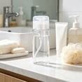 thumbnail image 4 of Refillable Travel Pump Bottles, Leak Proof Lotion Dispenser for Toiletries, Portable Clear Plastic Container for Shampoo, Soap, and Travel Size Liquids, 4 of 6