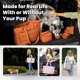 thumbnail image 5 of Bolso de Viaje para Perros rubyloo Puffer Tote con Comederos Rust, 5 of 8