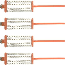 Uonlytech Manganese Steel Nonslip Chains for Car and Truck Tires, Assorted Color, Winter Snow Use, 4Pcs