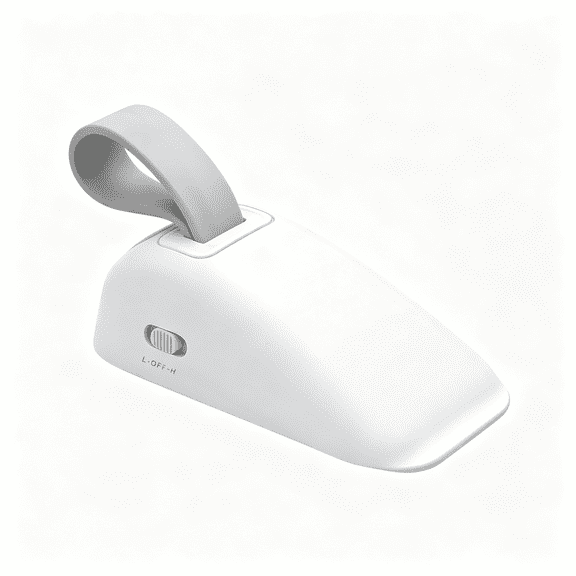 GJX Door Stop Alarm 2-In-1, 120Db under Door Stopper & Hanging Security, Adjustable Anti-Slip, for Travel/Hotel, White