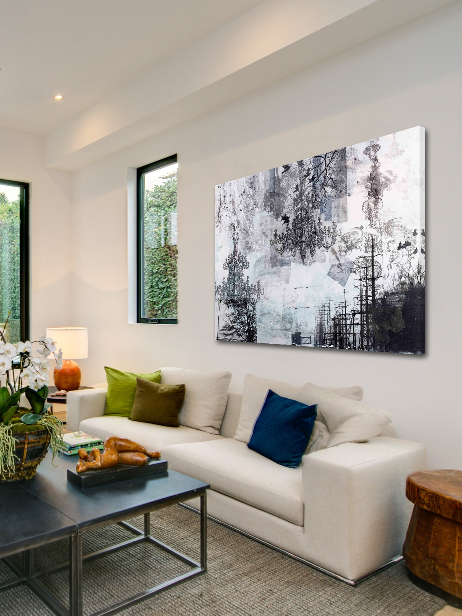 Marmont Hill "Toile Del Uz" by Tracy Silva Barbosa Painting Print on Canvas