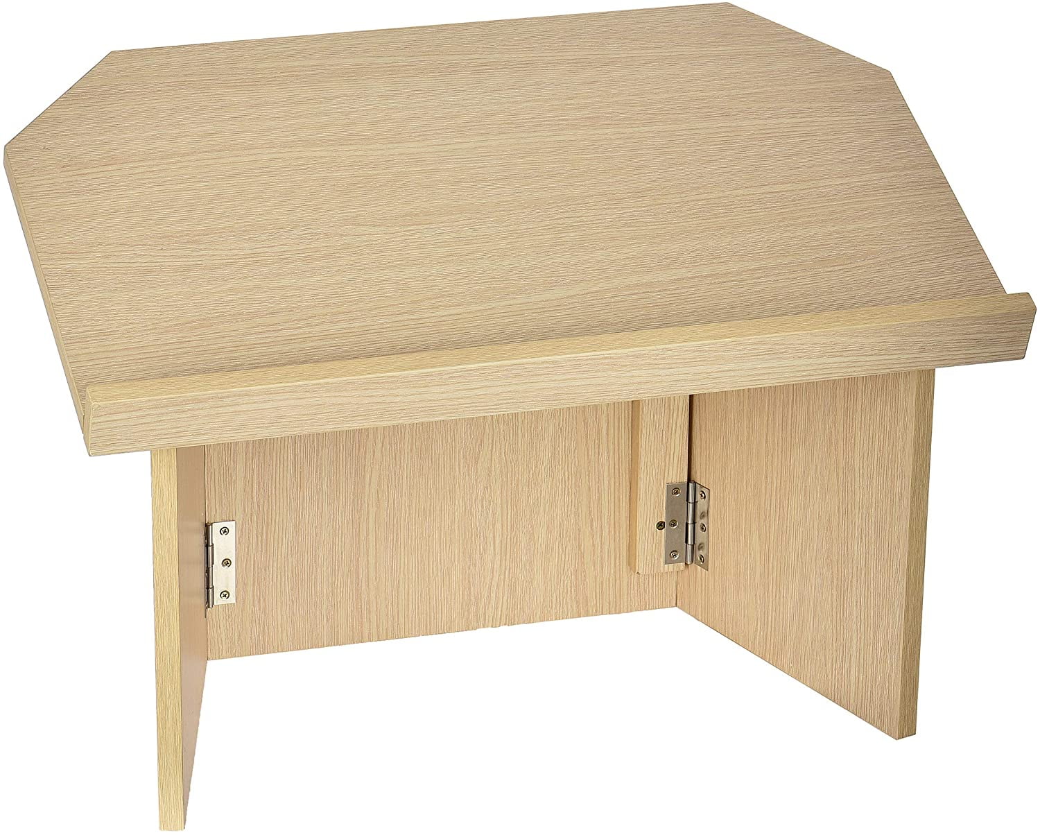 AdirOffice Medium Oak Foldable Portable Table Top Lectern Podium