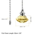 thumbnail image 2 of Unique Bargains Ceiling Fan Pull Chain Decorative Crystal Chain Extension Diamond Pendant Golden, 2 of 6