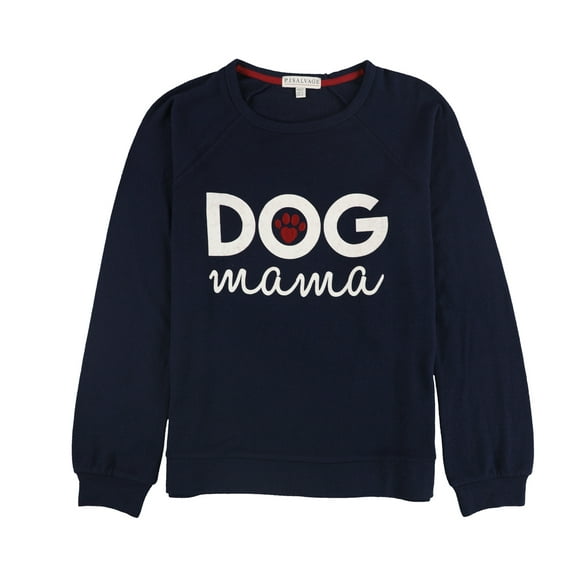 P.J. Salvage Womens Dog Mama Pajama Sweater, Blue, Small