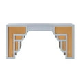thumbnail image 2 of TOV Furniture Suzie Bureau Bleu Pastel et Rotin, 2 of 8