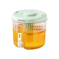 thumbnail image 2 of EGNMCR 4L Large Capacity Plastic Beverage Dispenser, Drink Dispenser With Tap Ice Lemonade Juice Container With Lid, Fruit Teapot Lemonade Milk Bucket Drink Container, Mother's Day Gift Ideas, 2 of 6