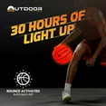 thumbnail image 3 of OutdoorCruiser Light Up Basketball - Waterproof Rubber Construction, Glow in the Dark, Glows Up to 30 Hrs with Tap Activation, Complete Set with Pump & Spare Batteries, Official Size 7, For Ages 8-15, 3 of 5