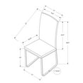 thumbnail image 6 of Dining Chair Set Of 2 Side Upholstered Kitchen Pu Leather Look Black, 6 of 6