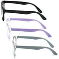 thumbnail image 6 of 3 Pack kids Blue Light Blocking Glasses For Girls And Boys Computer Blue Light Blocking Glasses For Age 3-9 (Black + Light purple + Light gray), 6 of 15