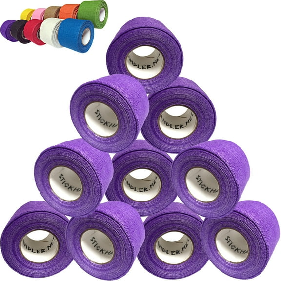 STICK HANDLER™  Professional Hockey Grip Tape Pro Pack  (Purple | Ten Pack)