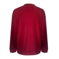 thumbnail image 5 of Comdrip Waffle Shirt Women, Sweatshirts Women Comfort Oversized Sweatshirt Cozy Fleece Pullover Sweatshirts No Hood Soft Cute Fall Tops Oversized Sweaters for Women Wine M, 5 of 5