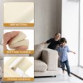 thumbnail image 4 of Protectores de esquina Uxcell, 16 Pcs protectores de esquina y parachoques de seguridad para muebles, cojines de espuma de goma suave (Beige), 4 of 7