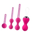 thumbnail image 3 of 4 Uds. Bolas Kegel para mujer, fortalecimiento del suelo pélvico, Control de la vejiga, pelota de ejercicio Kegal recargable, rosa y roja, 3 of 8