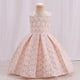 thumbnail image 2 of Bebé niñas cumpleaños princesa vestido infantil rosa Floral bautismo vestido flor niña boda traje niños sin mangas verano ropa 0-6M (etiqueta 70) Gao Jinjia LED, 2 of 2