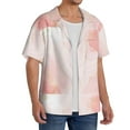 thumbnail image 2 of Fotbe Pink Marble Camisa Estampada de Manga Corta para Hombre, Casual de Verano, Estilo Playero, Sin Arrugas-Small, 2 of 5