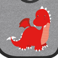 thumbnail image 4 of Inktastic Adorable Red Dragon Boys Baby Bib, 4 of 4