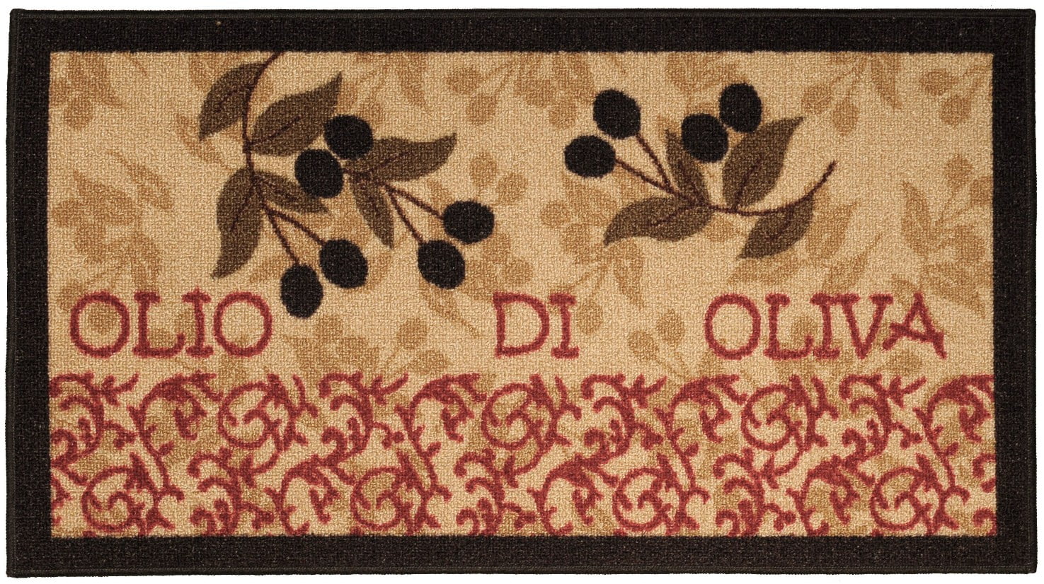 Maxy Home Cucina Collection CU-5579 (Non-Skid) Rubber Back Doormat 18-inch-by-31-inch... by Rugnur